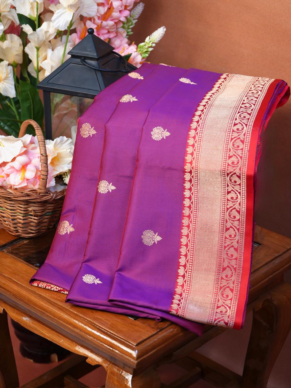 Banarasi Pure Katan Silk Handwoven Saree