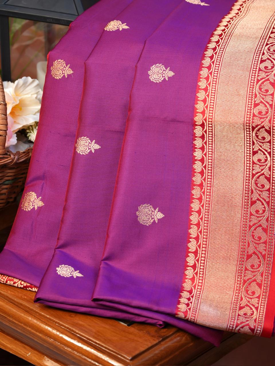 Banarasi Pure Katan Silk Handwoven Saree