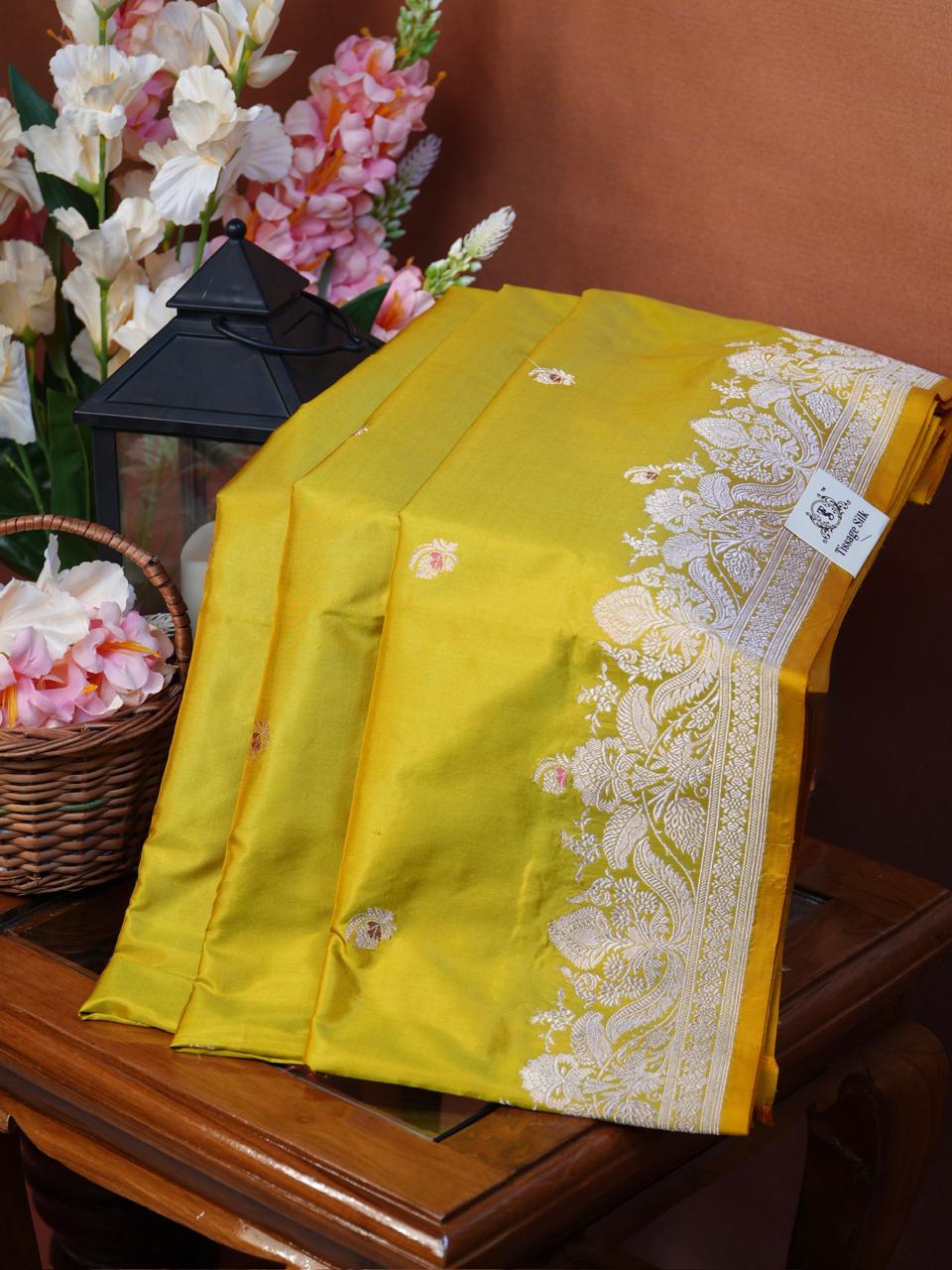 Banarasi Pure Katan Silk Handwoven Saree