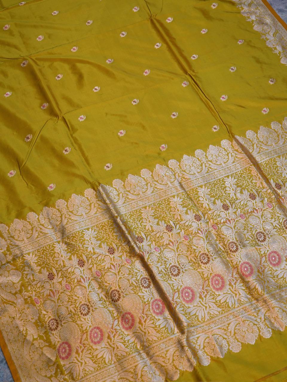 Banarasi Pure Katan Silk Handwoven Saree