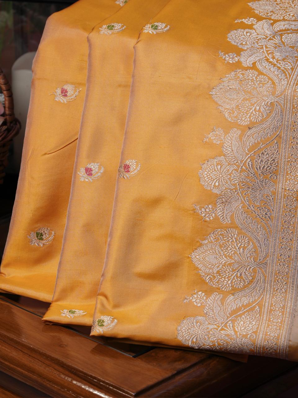 Banarasi Pure Katan Silk Handwoven Saree
